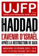 Haddad A5 color Page 1 À Paris (11ème), conférence-débat avec Gérard Haddad : l'avenir d'Israël après la destruction de Gaza