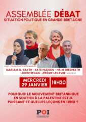 pourquoi Assemblée débat : "Pourquoi le mouvement britannique en soutien à la Palestine est-il puissant et quelles leçons en tirer ?"