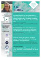 BERDA page 0001 À Aubervilliers (93), cycle de conférences de Yaël Berda