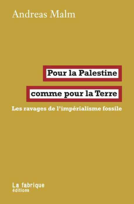 couverture du livre Pour la Palestine comme pour la terre
