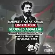 GIArepu À Paris, manifestation pour la libération de Georges Ibrahim Abdallah