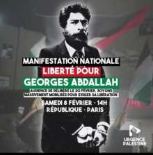 GIArepu À Paris, manifestation pour la libération de Georges Ibrahim Abdallah