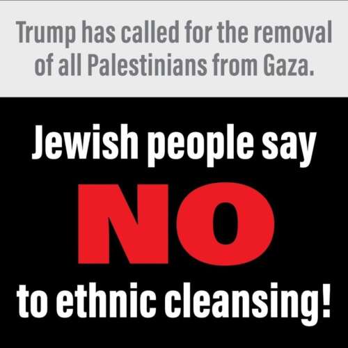 Notoethnicred ‘Jews Say No to Ethnic Cleansing’: Hundreds of rabbis and artists reject Trump's Gaza plan