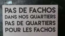 À Paris (20ème), manifestation contre l'extrême-droite 2 PasdeFachos À Paris (20ème), manifestation contre l'extrême-droite