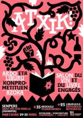 2025 03 29 30 atxik afixa1 À Saint-Pée-sur-Nivelle (64), salon du vin et du livre engagé