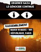 GazaUP Partout en France, rassemblement contre le génocide en cours à Gaza