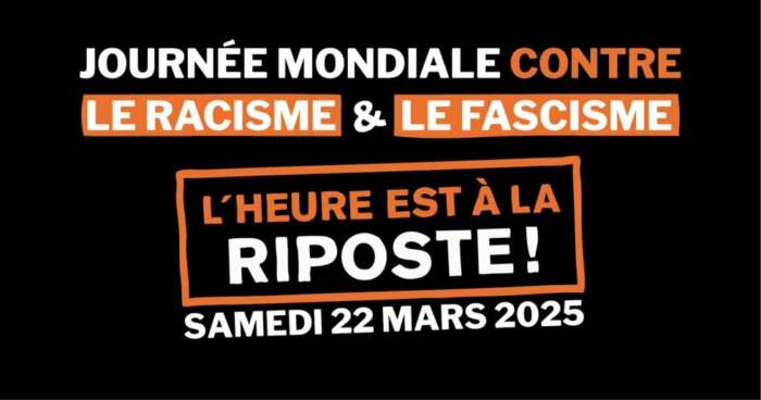 riposte Intervention de l'UJFP pour la manifestation du samedi 22 mars 2025, à Paris, à l'occasion de la journée mondiale contre le racisme et le fascisme