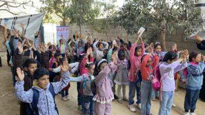 Abu Amir 27 avril 2025 Ecole premiers pasIMG 2521 scaled 1 Témoignage d'Abu Amir, le 27 avril 2025 - Scolarisation et Travail humanitaire