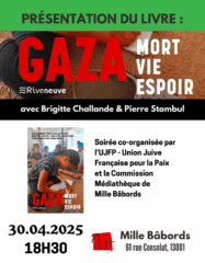 GazaMarseille À Marseille (1er), présentation du livre "Gaza. Mort, vie, espoir"