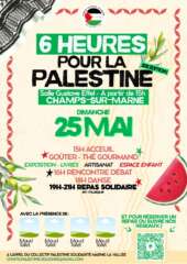 À Champs-sur-Marne (77), 6 heures pour la Palestine 2 25 05 25 Champs sur Marne À Champs-sur-Marne (77), 6 heures pour la Palestine
