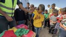 Témoignage d’Abu Amir, le 13 mai 2025 – Distribution de vêtements aux enfants des agriculteurs du camp d’Al-Fajr