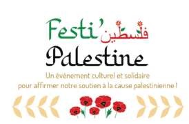 Flyer FestiPalestine RECTO red À Morlay (71), Festi' Palestine : journée et soirée de soutien au peuple palestinien