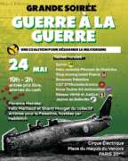 Guerrealaguerre À Paris (20ème), grande soirée "Guerre à la guerre", une coalition pour désarmer le militarisme