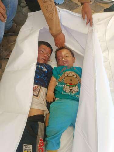 enfants gazaouis morts Abu Amir, le 14 mai 2025 – Fracture du gouvernement israélien, escalade des massacres à Gaza