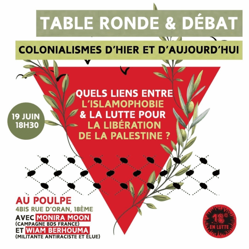 poulpe À Paris (18ème), table ronde & débat : "Colonialismes d'hier et d'aujourd'hui"