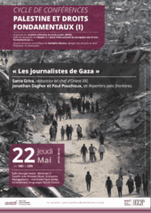 soiree 22 mai 25 À Sceaux (92), conférence sur les journalistes de Gaza