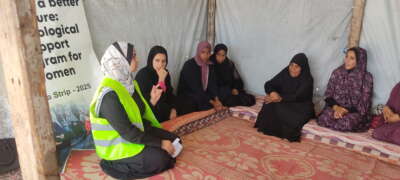 Abu Amir 29 5 25 atelier psy femmes IMG 2573 Témoignage d'Abu Amir, le 30 mai 2025 – Comment vivre avec la peur au quotidien à Gaza