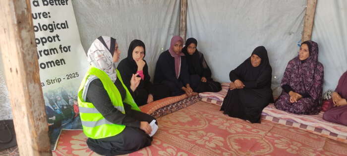 Abu Amir 29 5 25 atelier psy femmes IMG 2573 Témoignage d'Abu Amir, le 30 mai 2025 – Comment vivre avec la peur au quotidien à Gaza