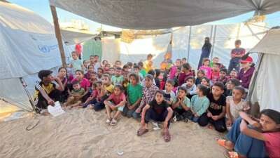 Abu Amir 29 mai 25 education des enfants IMG 2593 Témoignage d'Abu Amir les 31 mai et 2 juin 2025 –  L’espoir résiste sous les décombres grâce aux classes pour les enfants et aux ateliers pour les femmes