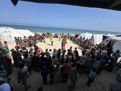 Abu Amir 6 6 25 Aid sur la plage IMG 2792 1 Témoignage d'Abu Amir, le 6 juin 2025 – Une journée de joie arrachée aux larmes