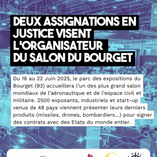 bourget assignations 2 Assignation en justice visant les organisateurs du Salon du Bourget : les associations vont devant la cour de Cassation