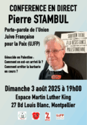 A Montpellier (34), Conférence de Pierre Stambul 1 Stambul 3aout A Montpellier (34), Conférence de Pierre Stambul
