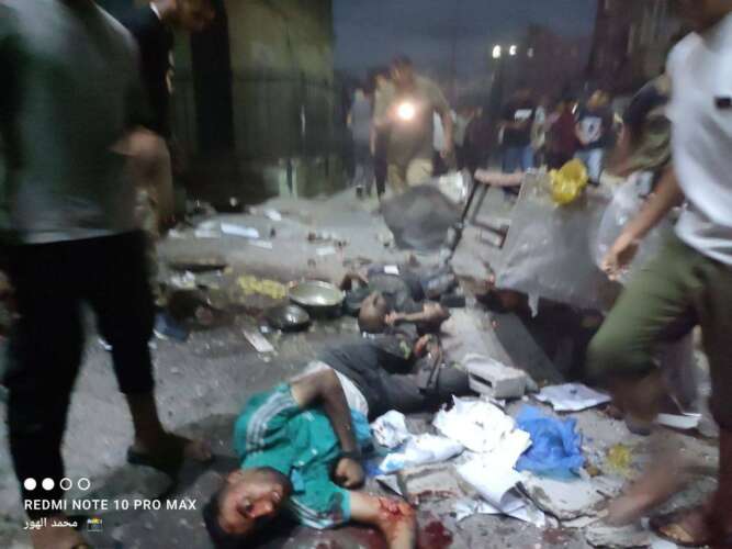 Photo de gazaouis entrain de mourir