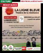 flyer 30 juillet À Paris (18ème), théâtre de la résistance : la ligne bleue