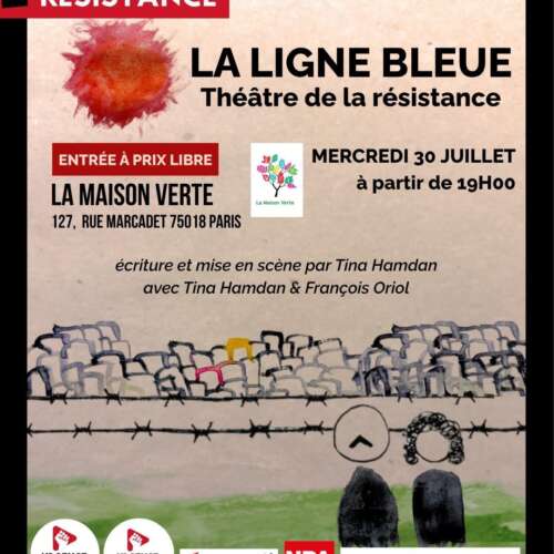 flyer 30 juillet À Paris (18ème), théâtre de la résistance : la ligne bleue