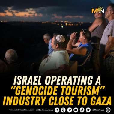 Tract Israel operating a genocide tourism industry close to Gaza