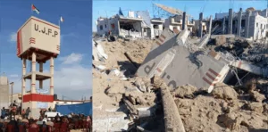 chateau deau avant et apres 7 octobre Le Crédit Coopératif ferme le compte bancaire de l’UJFP (suite) - L'UJFP poursuit sa coopération épaule contre épaule, avec Gaza