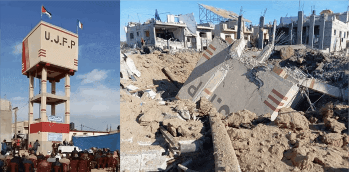 chateau deau avant et apres 7 octobre Le Crédit Coopératif ferme le compte bancaire de l’UJFP (suite) - L'UJFP poursuit sa coopération épaule contre épaule, avec Gaza