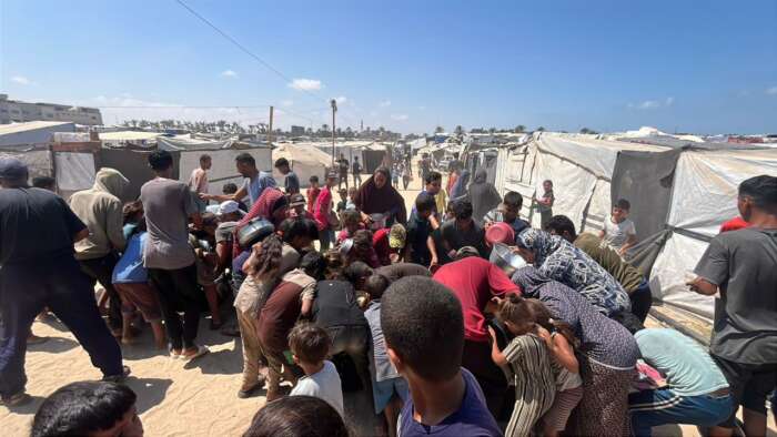 Abu Amir 29 8 25 aide alimentaire IMG 5559 Témoignage d'Abu Amir, le 30 août - La situation humanitaire dans la bande de Gaza a atteint des niveaux de tragédie sans précédent