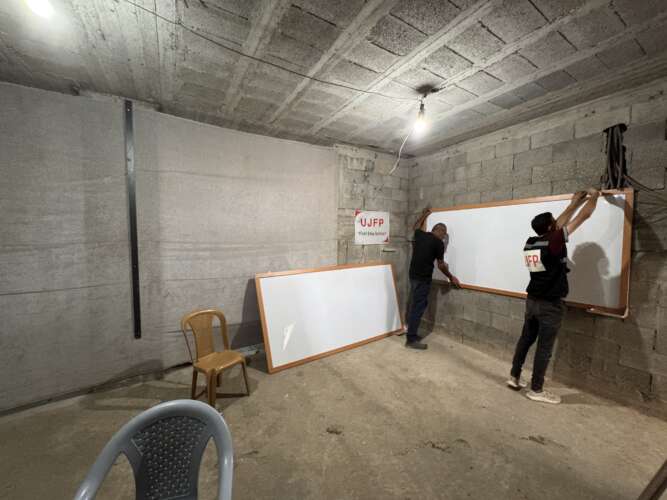 Abu Amir 29 9 25 projet educatif construction nouvelles classes 5 IMG 0707 Témoignage d’Abu Amir, le 29 septembre 2025 - Gaza entre la mort et l’espoir : une tragédie humaine et une lutte pour la survie et l’éducation