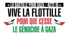 Bastille Acte III 26.09.2024 logo À Paris, la Bastille pour Gaza - Soutien à la Flottille