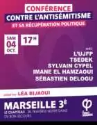 MarseilleContreLanti À Marseille (3ème), conférence : "Contre l'antisémitisme et sa récupération politique"