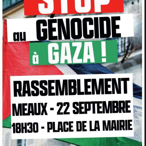 Meaux 22 09 25 2 À Meaux (77), rassemblement "Stop au génocide à Gaza"