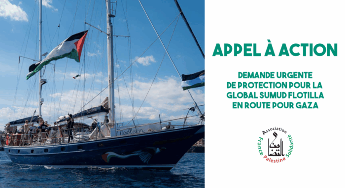 flottille Appel à action - Demande urgente de protection pour la Global Sumud Flotilla en route pour Gaza