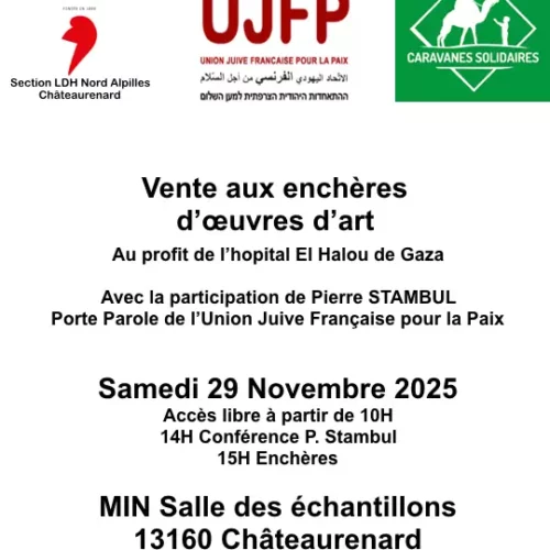 Affiche 29 Novembre.jpg À Châteaurenard (13), conférence-débat de Pierre Stambul