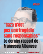 Albanese 640x800 1 « Gaza n’est pas une tragédie sans responsables »  le dernier rapport de Francesca Albanese