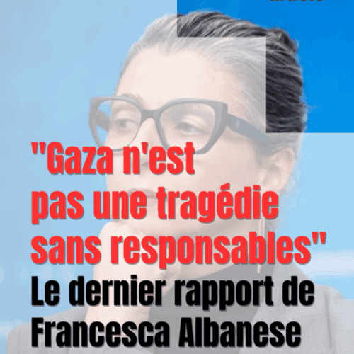 Albanese 640x800 1 « Gaza n’est pas une tragédie sans responsables »  le dernier rapport de Francesca Albanese