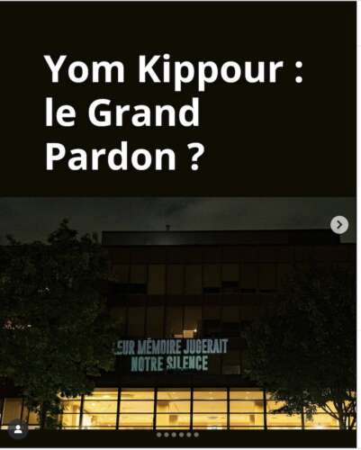 Visuel Yom Kippour le grand pardon