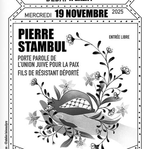 PS 19 11 25 1 À Figeac (46) - Conférence-débat : Comment en est-on arrivé au génocide à Gaza