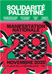 manif29novembre a2 20251024 11h53 hd 492a3 À Paris, manifestation nationale de soutien à la Palestine
