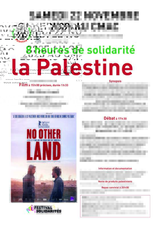 22 11 25 Gentilly À Gentilly (94), 8 heures pour la Palestine