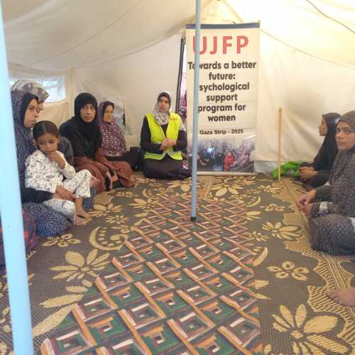 Abu Amir 29 11 25 atelier psy IMG 4046 Témoignage d'Abu Amir, le 29 novembre 2025 -Dans l’hiver rigoureux des camps le soutien psychologique persiste !