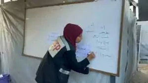 Témoignage d’Abu Amir, le 31 octobre 2025 - L’éducation au cœur de la guerre : maintenir l’espoir dans le système éducatif de Gaza grâce au soutien des équipes de l’UJFP 16 Abu Amir 31 10 25 education IMG 2644 Témoignage d’Abu Amir, le 31 octobre 2025 - L’éducation au cœur de la guerre : maintenir l’espoir dans le système éducatif de Gaza grâce au soutien des équipes de l’UJFP