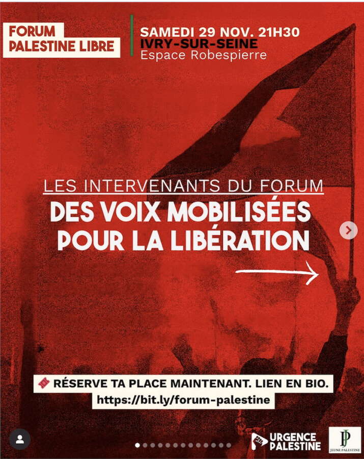 À Ivry (94) Forum Palestine libre 6 Forum 28 30 novembre 1 À Ivry (94) Forum Palestine libre