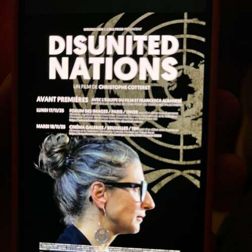 Projection disunited nations À Paris, projection de "Disunited Nations"