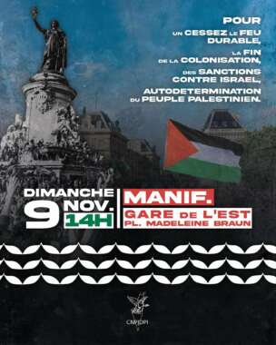 WhatsApp Image 2025 11 07 at 11.33.30 À Paris, manifestation pour un cessez-le-feu durable